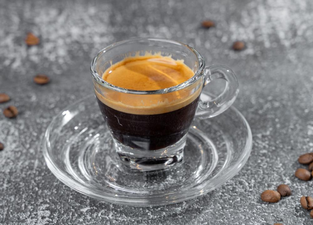 Tách cà phê espresso pha máy đậm vị thơm nồng từ hạt cà phê mộc